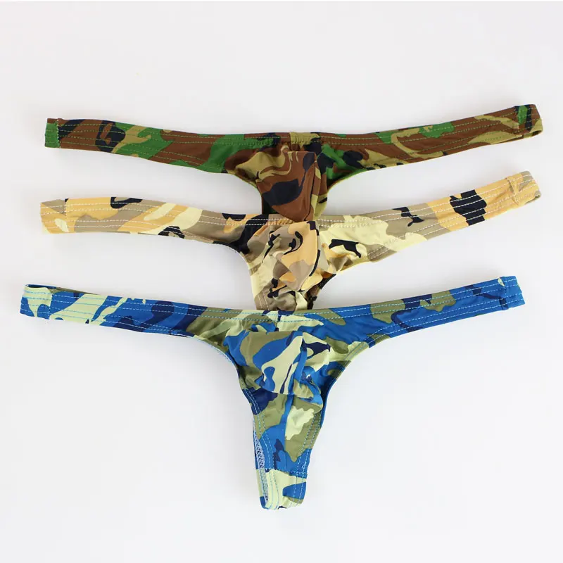 Sexy Men High Cut Briefs Ice Silk U Convex Pouch G-String Camouflage Breathable G-string Thongs Low Rise Underwear Gay Wear F8
Sexy Men High Cut Briefs Ice Silk U Convex Pouch G-String Camouflage Breathable G-string Thongs Low Rise Underwear Gay Wear F8