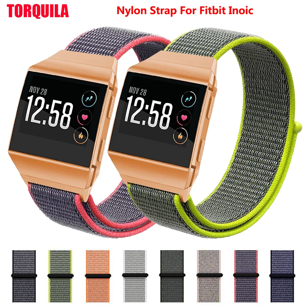 TORQUILA Nylon Sport Loop for Fitbit Ionic Watch Band Breathable Comfortable Light Weight Replacement with Adjustable Closure
TORQUILA Nylon Sport Loop for Fitbit Ionic Watch Band Breathable Comfortable Light Weight Replacement with Adjustable Closure
