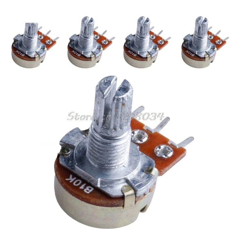 5Pcs B10K ohm Linear Taper Rotary Potentiometer Panel Pot 15mm New G08 Whosale&DropShip
5Pcs B10K ohm Linear Taper Rotary Potentiometer Panel Pot 15mm New G08 Whosale&DropShip
