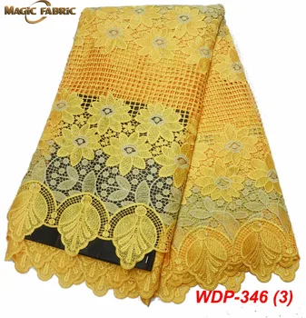 High Quality African Chemical Lace Fabric Water Soluble Yellow Nigerian Guipure Wedding Dress African Lace Fabric WDP-346
High Quality African Chemical Lace Fabric Water Soluble Yellow Nigerian Guipure Wedding Dress African Lace Fabric WDP-346
