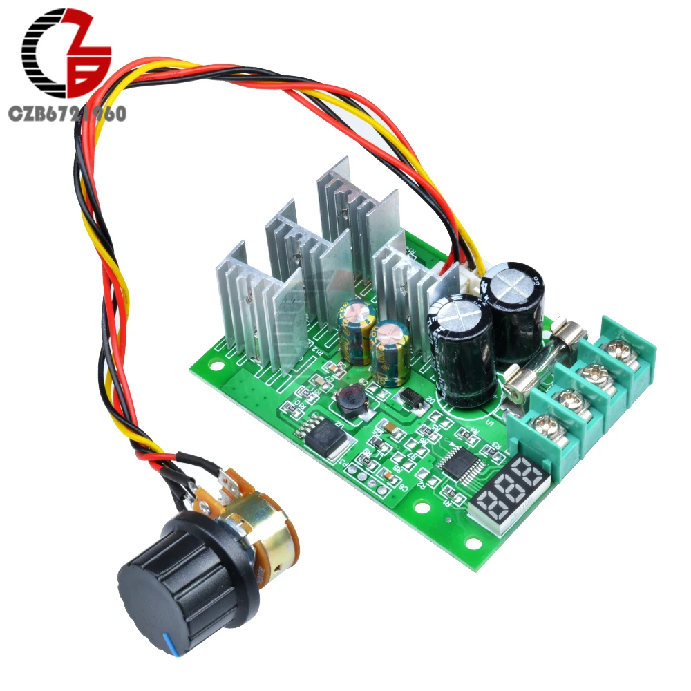PWM DC6-60V 30A Motor Speed Controller Module Dimmer Current Display EP