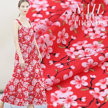 Sakura digital printing silk crepe de chine fabric14 mm micro-transparent silk cloth clothing shirt natural silk fabric 
Sakura digital printing silk crepe de chine fabric14 mm micro-transparent silk cloth clothing shirt natural silk fabric