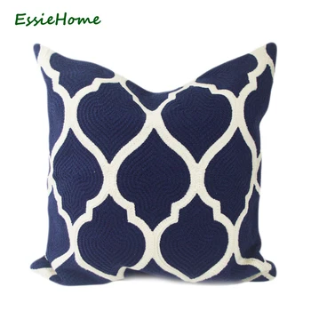 Essie Home High End Full Embroidery Classic Blue Navy Collection Geometric Pattern Cushion Cover Pillow Case
Essie Home High End Full Embroidery Classic Blue Navy Collection Geometric Pattern Cushion Cover Pillow Case