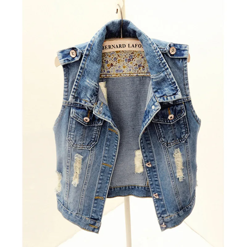 Women Casual Denim Vest Autumn Summer Slim Jeans Waistcoat Sleeveless Femme 2019 Fashion Vintage Ripped Jacket Plus Size 6XL
Women Casual Denim Vest Autumn Summer Slim Jeans Waistcoat Sleeveless Femme 2019 Fashion Vintage Ripped Jacket Plus Size 6XL