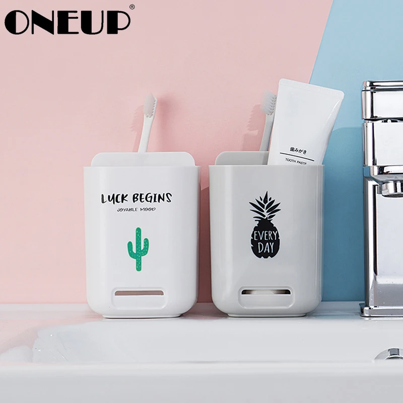 ONEUP Bathroom Storage Box Vanity Electric Toothbrush Tube Toothpaste Holder Bathroom Free Punching Storage Cup Bathroom Set
ONEUP Bathroom Storage Box Vanity Electric Toothbrush Tube Toothpaste Holder Bathroom Free Punching Storage Cup Bathroom Set