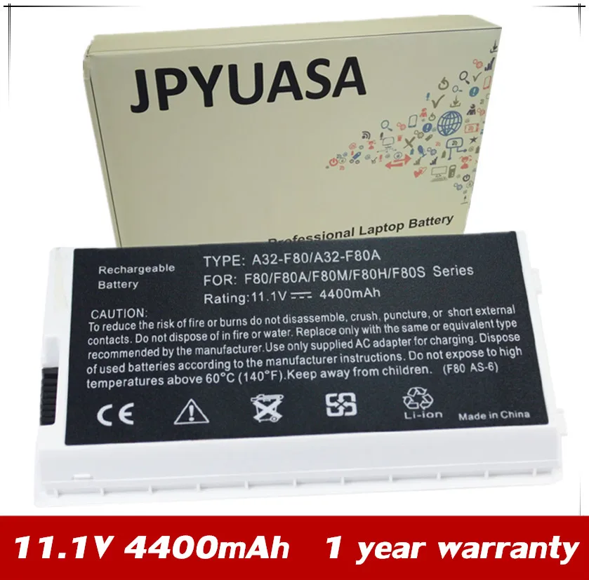 7XINbox 11.1V 4400mAh Laptop Battery A32-F80 For ASUS F80 F80Cr F80s F81 F81E F81Se F83 F83Cr F83E F83S F83Se F83T F83V F83VD
7XINbox 11.1V 4400mAh Laptop Battery A32-F80 For ASUS F80 F80Cr F80s F81 F81E F81Se F83 F83Cr F83E F83S F83Se F83T F83V F83VD