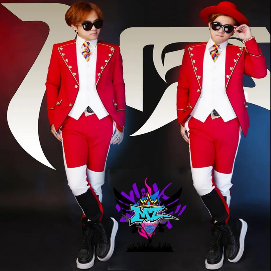 lager size men clothing Free shopping black and white red palace big lapels costumes / S-XL
lager size men clothing Free shopping black and white red palace big lapels costumes / S-XL