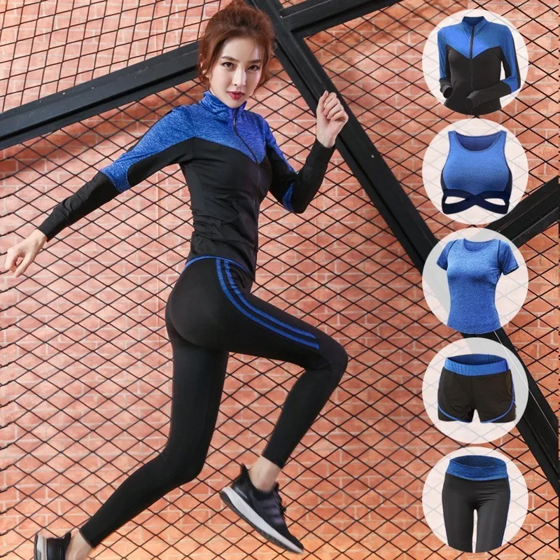 Новинка женская спортивная одежда однотонный спортивный костюм для йоги дышащий