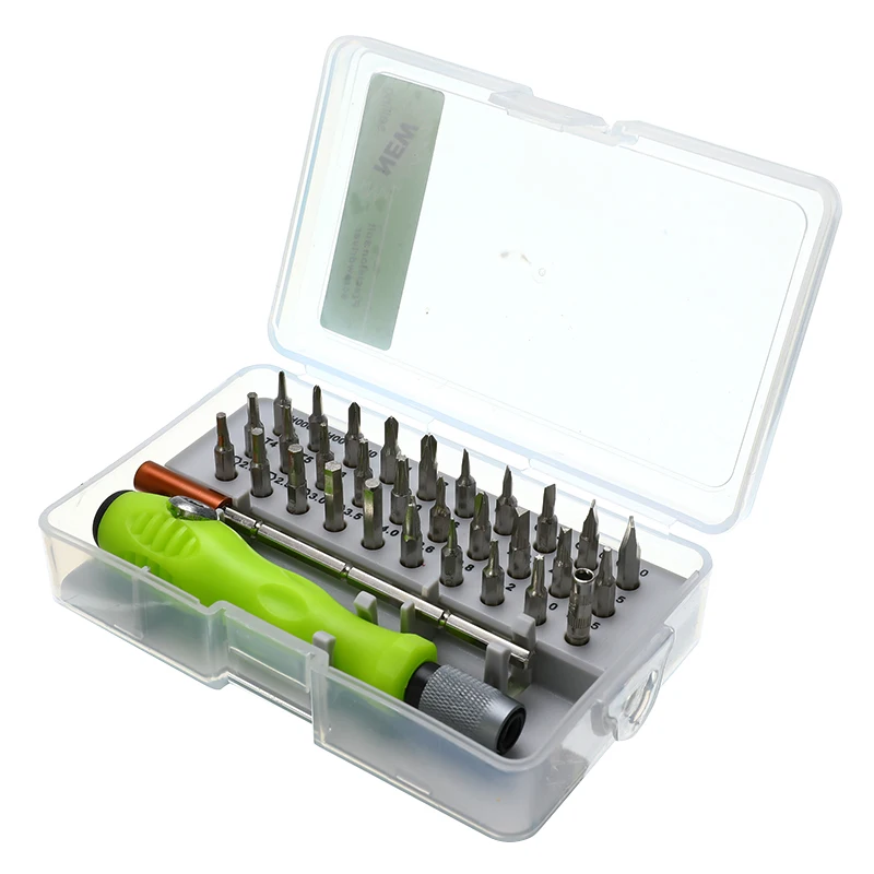 32 IN 1 Magnetic Screwdriver Set Multi-Purpose Precision Screw Driver Special 0.8 Star For Phone Clock Watch Repair
32 IN 1 Magnetic Screwdriver Set Multi-Purpose Precision Screw Driver Special 0.8 Star For Phone Clock Watch Repair