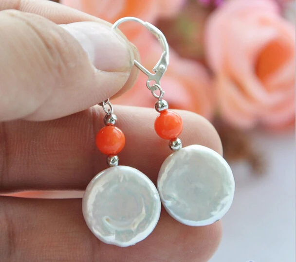 Free shipping@@@@@ P4423 14MM WHITE COIN FRESHWATER PEARL PINK CORAL DANGLE EARRING 6.09
Free shipping@@@@@ P4423 14MM WHITE COIN FRESHWATER PEARL PINK CORAL DANGLE EARRING 6.09