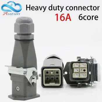 Heavy duty connector 6 (5 + 1) core 16A 500V -006-2 top line of hot runner cold pressure connection
Heavy duty connector 6 (5 + 1) core 16A 500V -006-2 top line of hot runner cold pressure connection