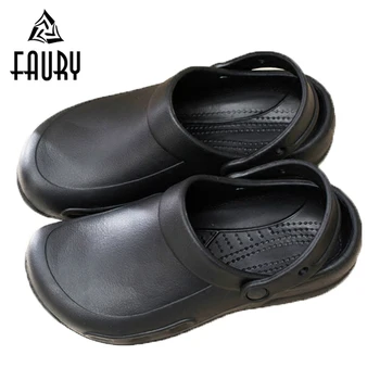 High Quality Black Kitchen Cooking Work Shoes Non-slip Slippers for Restaurant Canteen Chef Footwear Food Service Men's Sandals
High Quality Black Kitchen Cooking Work Shoes Non-slip Slippers for Restaurant Canteen Chef Footwear Food Service Men's Sandals