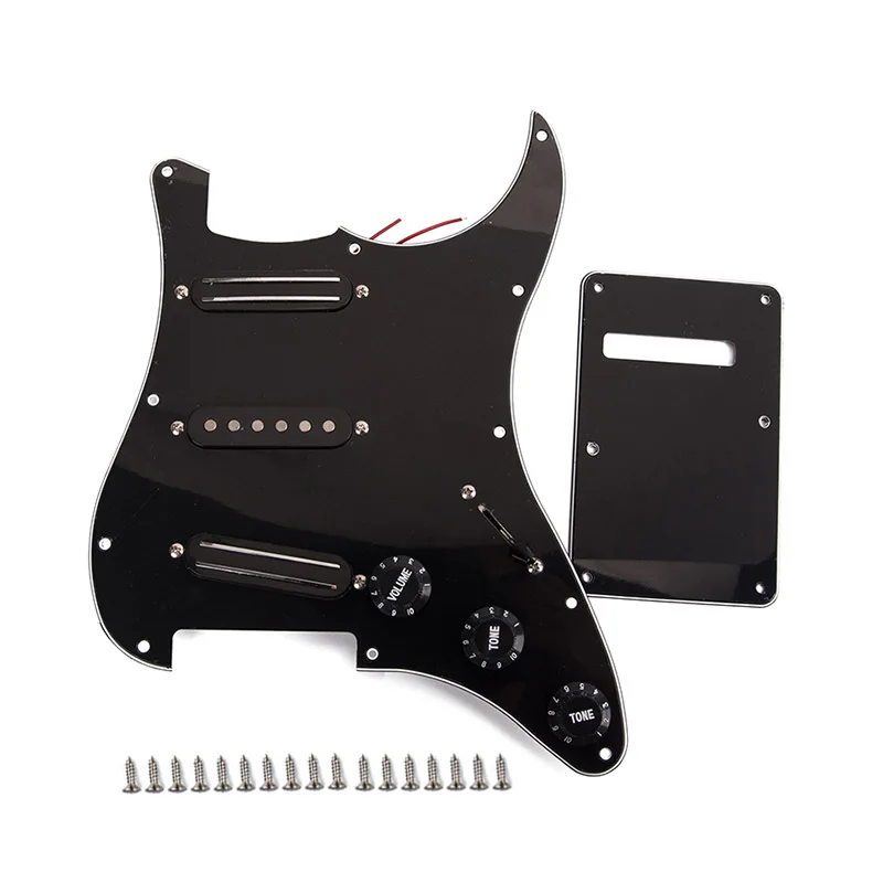 Dual Rail Pickups Loaded Prewired Pickguards Accessories for 11 Hole Electric Guitar FI-19ING
Dual Rail Pickups Loaded Prewired Pickguards Accessories for 11 Hole Electric Guitar FI-19ING