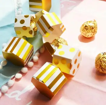 100Pcs Yellow & White Striped Polka Dots Hexagonal Wedding Favors Candy Boxes Bomboniera Party Supplies Gift Box Chcoolate Box
100Pcs Yellow & White Striped Polka Dots Hexagonal Wedding Favors Candy Boxes Bomboniera Party Supplies Gift Box Chcoolate Box