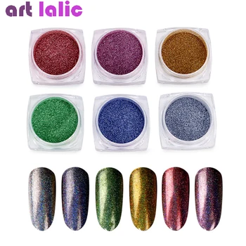 6pcs/set Mirror Nail Art Glitter Powder Holographic Metallic Mulit-Color Dust Sequins UV Gel Nail Chrome Pigment Decoration
6pcs/set Mirror Nail Art Glitter Powder Holographic Metallic Mulit-Color Dust Sequins UV Gel Nail Chrome Pigment Decoration