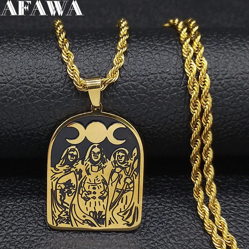 2019 Fashion Witchcraft Stainless Steel Chain Necklace Men Gold Color Necklaces Pendants Jewelry colgante hombre N19189
2019 Fashion Witchcraft Stainless Steel Chain Necklace Men Gold Color Necklaces Pendants Jewelry colgante hombre N19189