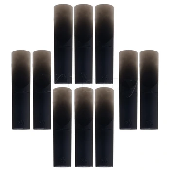 Yibuy 10 pcs Durable Black Resin E Flat Alto Saxophone Reeds 70mm x 14.5mm 
Yibuy 10 pcs Durable Black Resin E Flat Alto Saxophone Reeds 70mm x 14.5mm