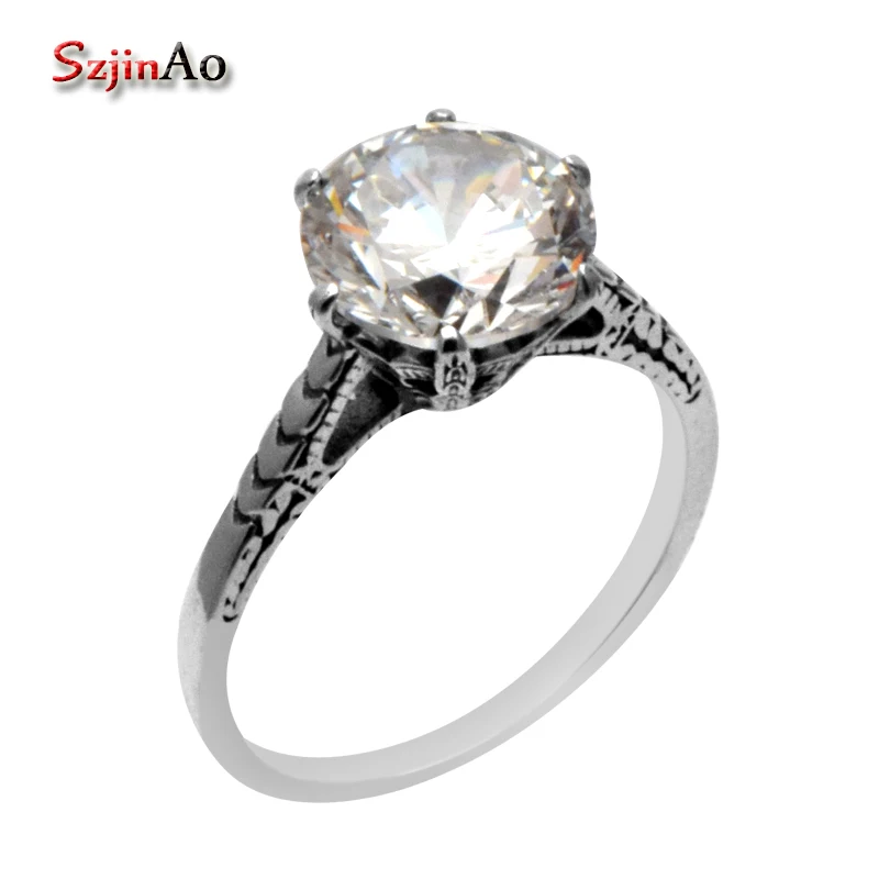 Szjinao 925 sterling silver jewelry wholesale antique jewelry wedding ring 925 sterling silver rings for women with stones
Szjinao 925 sterling silver jewelry wholesale antique jewelry wedding ring 925 sterling silver rings for women with stones