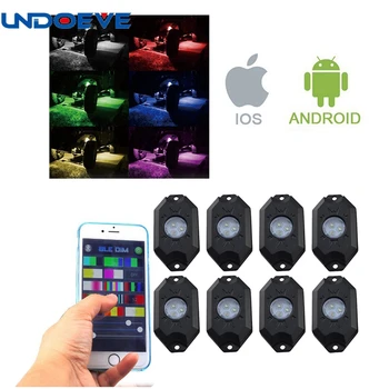 RGB LED Rock Light Kits 8 Pods Multicolor Neon Lights with Cell Phone APP Bluetooth Controller for Jeep Off-Road Truck 4x4 SUV
RGB LED Rock Light Kits 8 Pods Multicolor Neon Lights with Cell Phone APP Bluetooth Controller for Jeep Off-Road Truck 4x4 SUV