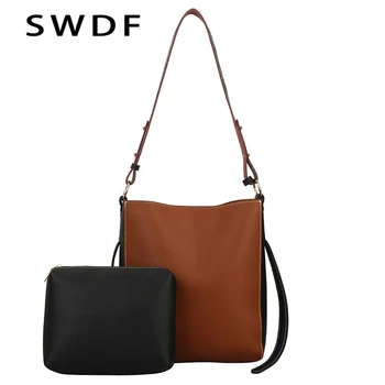 SWDF PU Leather Handbags Women Bucket Designer Shoulder Bags Female Fashion Larger Capacity Women's Straw Bucket Ladies Handbag
SWDF PU Leather Handbags Women Bucket Designer Shoulder Bags Female Fashion Larger Capacity Women's Straw Bucket Ladies Handbag