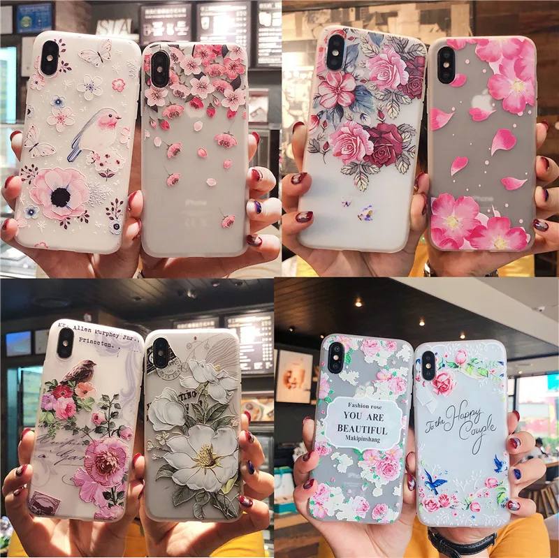 JEKASS 3D Relief Flower Floral Case for iPhone 7 Case Cartoon Soft Silicone Phone Cover for iPhone Xs Max 6 6s 7 8 Plus XR Case
JEKASS 3D Relief Flower Floral Case for iPhone 7 Case Cartoon Soft Silicone Phone Cover for iPhone Xs Max 6 6s 7 8 Plus XR Case