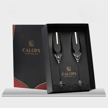 1Set Lead-free Crystal Glass Champagne Flutes High-quality Manual blowing wine glass Household goblet European wedding box Gifts
1Set Lead-free Crystal Glass Champagne Flutes High-quality Manual blowing wine glass Household goblet European wedding box Gifts