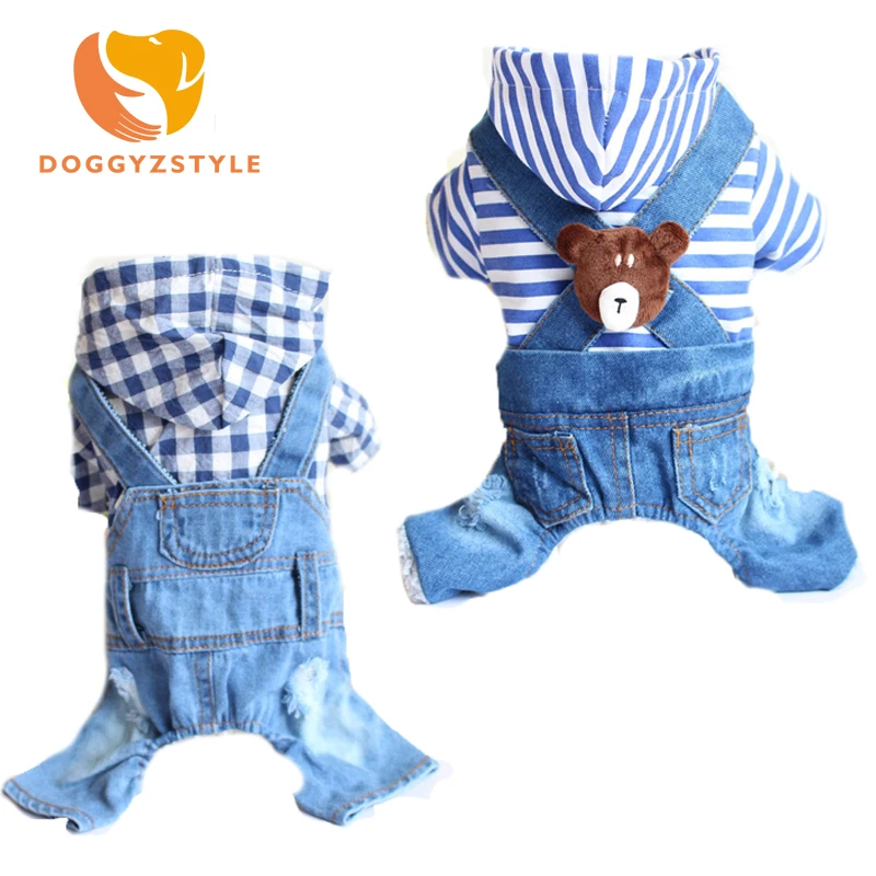 Plaid Stripe Pet Dog Jumpsuits Clothes Autumn Jean Hoodies Jacket For Small Dogs Chihuahua Overalls Casual Spring Sweatshirt
Plaid Stripe Pet Dog Jumpsuits Clothes Autumn Jean Hoodies Jacket For Small Dogs Chihuahua Overalls Casual Spring Sweatshirt
