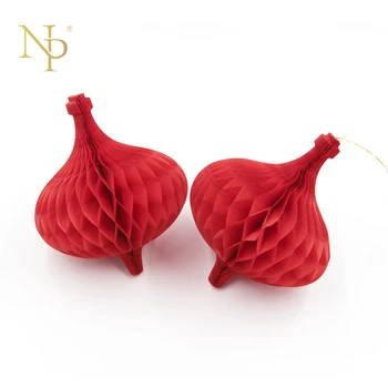 Nicro 5PC/Lot Red Hanging Shaped Paper Honeycomb Balls Christmas/ Chinese New Year Decoration Supplies Size 11x13cm wholesale
Nicro 5PC/Lot Red Hanging Shaped Paper Honeycomb Balls Christmas/ Chinese New Year Decoration Supplies Size 11x13cm wholesale