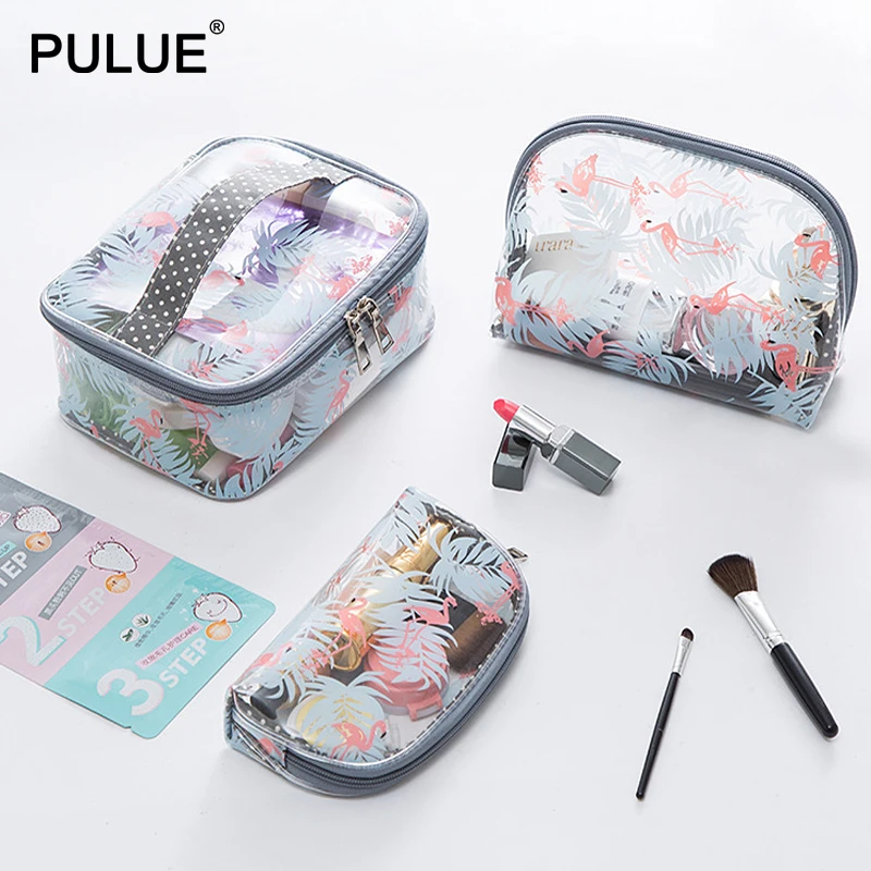 2019 New Flamingo Transparent Cosmetic Bag PVC Waterproof Beauty Wash Toiletry Organizer Storage Kits Travel Zipper Makeup Bags
2019 New Flamingo Transparent Cosmetic Bag PVC Waterproof Beauty Wash Toiletry Organizer Storage Kits Travel Zipper Makeup Bags