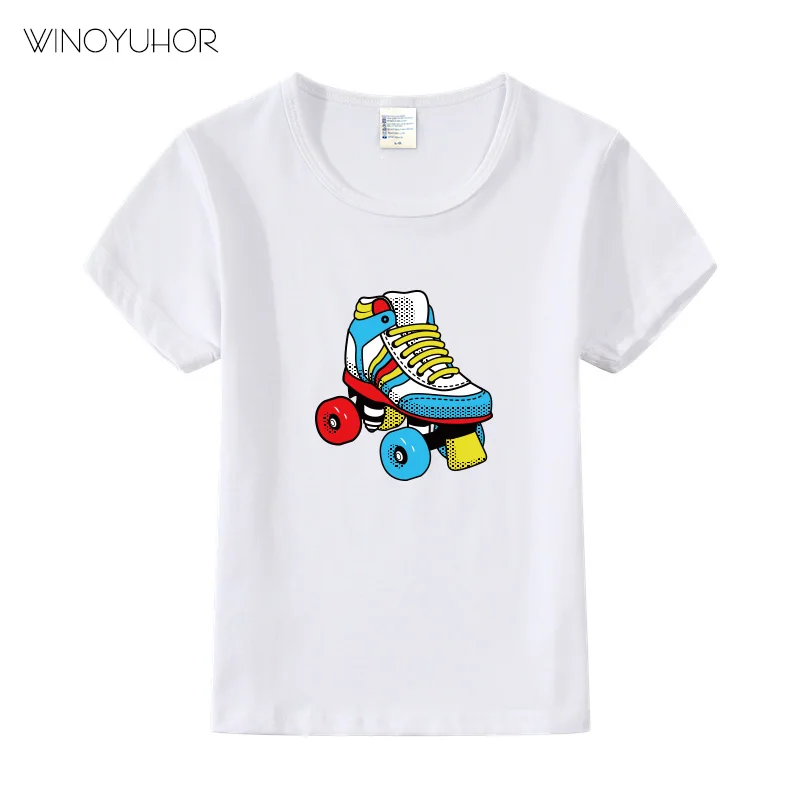 2023 New Summer 2-9 Years Baby Girls T Shirt Roller Skates Print Short Sleeve Cotton Tops Hip Hop Boys Streetwear Clothes
2023 New Summer 2-9 Years Baby Girls T Shirt Roller Skates Print Short Sleeve Cotton Tops Hip Hop Boys Streetwear Clothes
