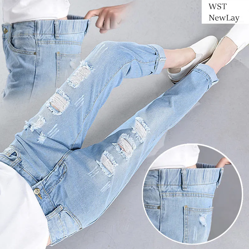2019 Summer Ripped Jeans For Women Boyfriend Ankle Denim Pencil Stretch High Wasit Vintage Jeans Blue Pants Spring Hole Trousers
2019 Summer Ripped Jeans For Women Boyfriend Ankle Denim Pencil Stretch High Wasit Vintage Jeans Blue Pants Spring Hole Trousers