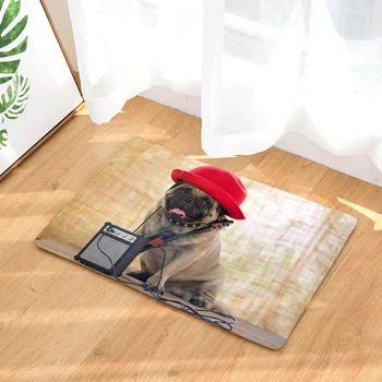 Flannel Dog wearing a hat door mats Household bathroom door mats foot mats long bedroom mats 
Flannel Dog wearing a hat door mats Household bathroom door mats foot mats long bedroom mats