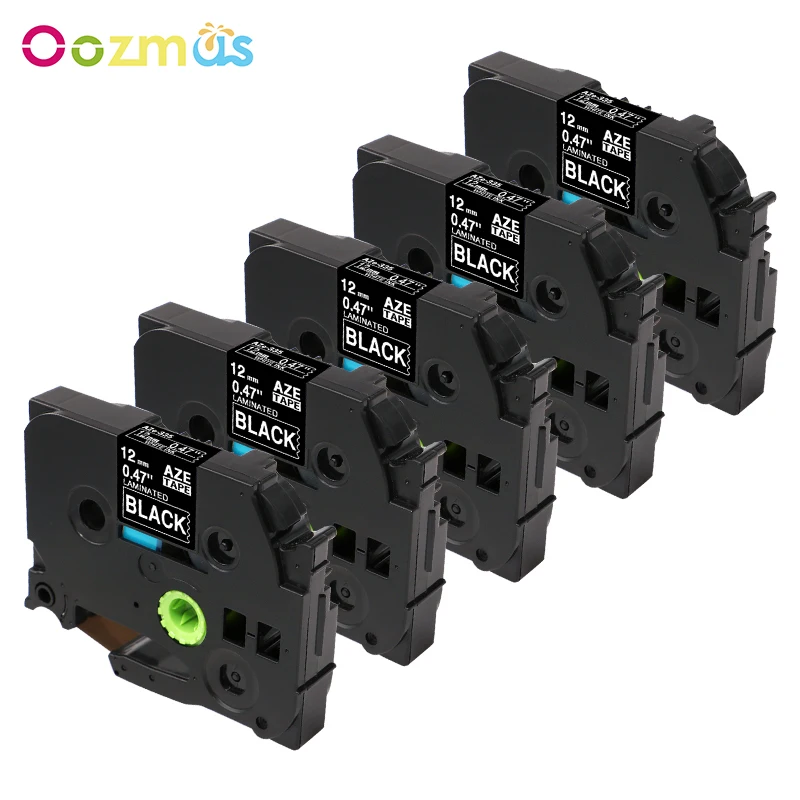 5Pack Label Tapes Compatible for Brother P-touch Tape 12mm White on Black for Brother TZ Tapes Tze-335 TZe335 lable printer
5Pack Label Tapes Compatible for Brother P-touch Tape 12mm White on Black for Brother TZ Tapes Tze-335 TZe335 lable printer