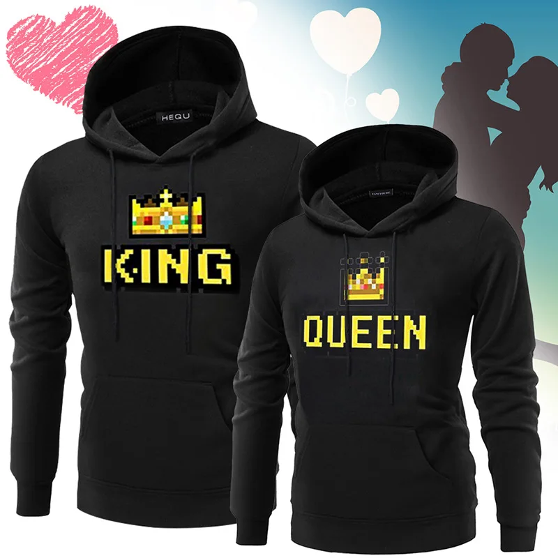 2017 New Women Men Hoodies King Queen Printed Sweatshirt Lovers Couples Hoodie Hooded Sweatshirt Casual Pullovers Tracksuits
2017 New Women Men Hoodies King Queen Printed Sweatshirt Lovers Couples Hoodie Hooded Sweatshirt Casual Pullovers Tracksuits