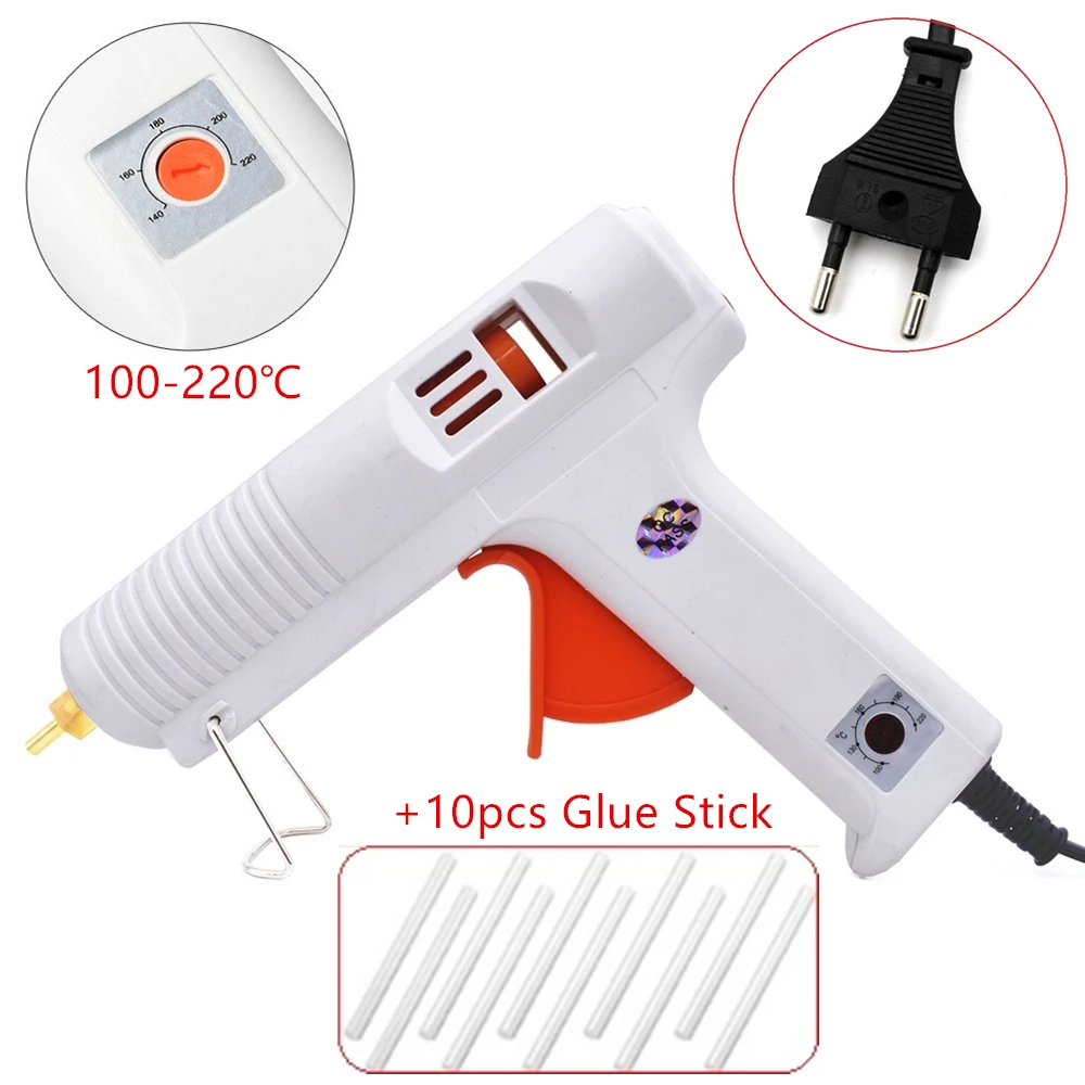 Hot Melt Glue Gun with Glue Stick Temperature Ajustable 20W 30W 60W 80W 100W 150W Heat Gun Electric Graft Repair DIY Power Tools
Hot Melt Glue Gun with Glue Stick Temperature Ajustable 20W 30W 60W 80W 100W 150W Heat Gun Electric Graft Repair DIY Power Tools