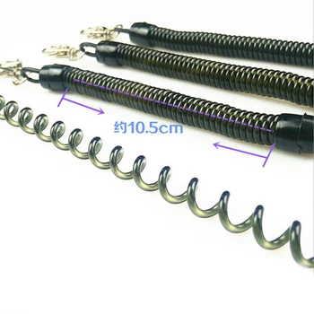 Tactical Retractable Plastic Spring Elastic Rope Camping Equipment For Airsoft Outdoor Hiking Camping Anti-lost Phone Keychain
Tactical Retractable Plastic Spring Elastic Rope Camping Equipment For Airsoft Outdoor Hiking Camping Anti-lost Phone Keychain