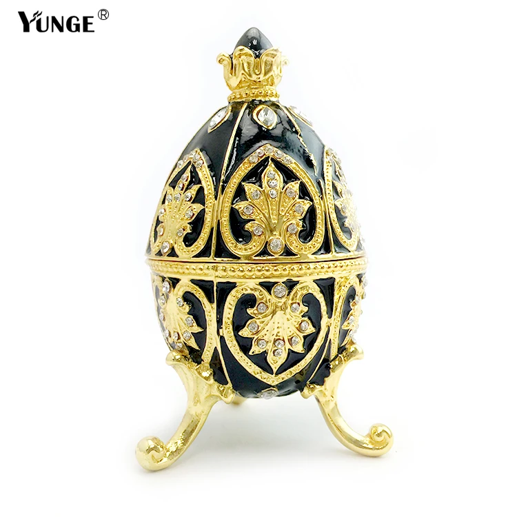 Pewter Enamel Handmade Gift Crystal metal Easter Egg Trinket Box Flower Decor Vintage Russia Egg Magnet Craft
Pewter Enamel Handmade Gift Crystal metal Easter Egg Trinket Box Flower Decor Vintage Russia Egg Magnet Craft