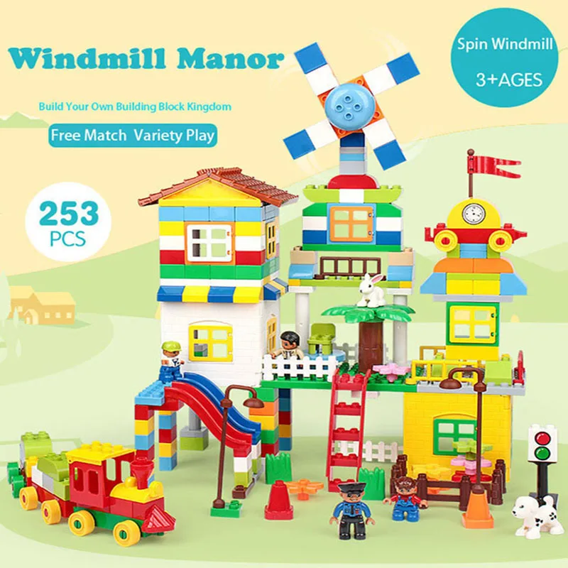 253pcs Building Blocks Sets Model Kit Toy Model Big Size Building Brick Rotating Windmill Gifts Educational Toys For Kids#E
253pcs Building Blocks Sets Model Kit Toy Model Big Size Building Brick Rotating Windmill Gifts Educational Toys For Kids#E