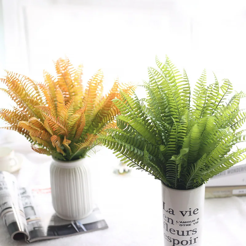 1PC Artificial Flower Leaves Plants Pretty Fake Lifelike Plastic Persian Grass Plant Wall Artificial Flowers Wedding Decoration
1PC Artificial Flower Leaves Plants Pretty Fake Lifelike Plastic Persian Grass Plant Wall Artificial Flowers Wedding Decoration