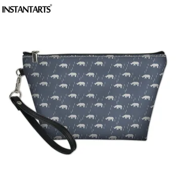 INSTANTARTS Cartoon Animal Rhinoceros Prints Women Cosmetic Bags Travel Toiletries Handbags Lady Portable Storage Make Up Bag
INSTANTARTS Cartoon Animal Rhinoceros Prints Women Cosmetic Bags Travel Toiletries Handbags Lady Portable Storage Make Up Bag
