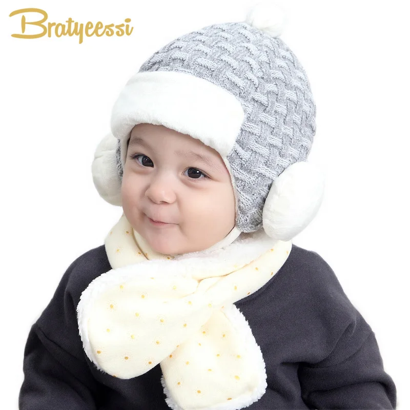 Knitted Baby Hat Newborn Winter Plush Lining Kids Boy Cap with Earflap Infant Bonnet Hats for 0-12 Months Black/Gray
Knitted Baby Hat Newborn Winter Plush Lining Kids Boy Cap with Earflap Infant Bonnet Hats for 0-12 Months Black/Gray