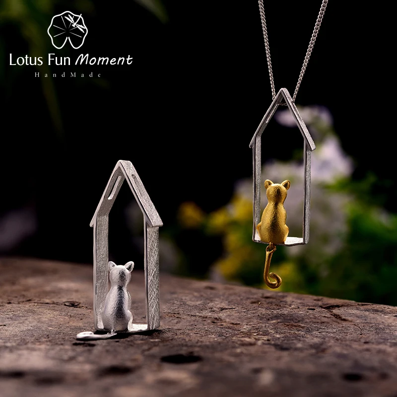 Lotus Fun Moment Real 925 Sterling Silver Handmade Fashion Jewelry Creative Cute Cat Design Pendant without Necklace for Women
Lotus Fun Moment Real 925 Sterling Silver Handmade Fashion Jewelry Creative Cute Cat Design Pendant without Necklace for Women