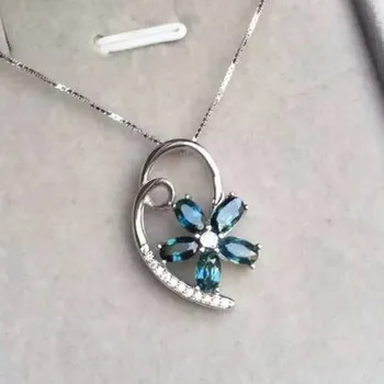 Fidelity natural sapphire s925 sterling silver Pendants fashion flowers fine jewelry for women party natural blue gemstone
Fidelity natural sapphire s925 sterling silver Pendants fashion flowers fine jewelry for women party natural blue gemstone