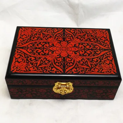 Retro double hand handmade jewelry lacquer jewelry box wood solid wood simple storage box jewelry box 2 layers
Retro double hand handmade jewelry lacquer jewelry box wood solid wood simple storage box jewelry box 2 layers