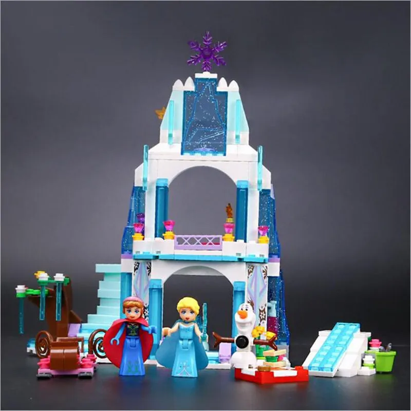 316pcs Dream Princess Elsa's Ice Castle Princess Anna Olaf Legoings Model Building Blocks Kit Toys For Children Gift
316pcs Dream Princess Elsa's Ice Castle Princess Anna Olaf Legoings Model Building Blocks Kit Toys For Children Gift