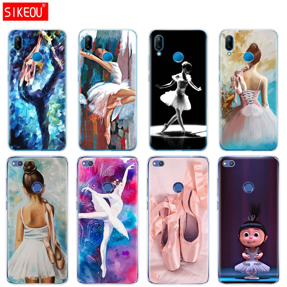 Силиконовый чехол для телефона Huawei P20 P7 P8 P9 P10 Lite Plus Pro 2017 p смарт балетные тапочки