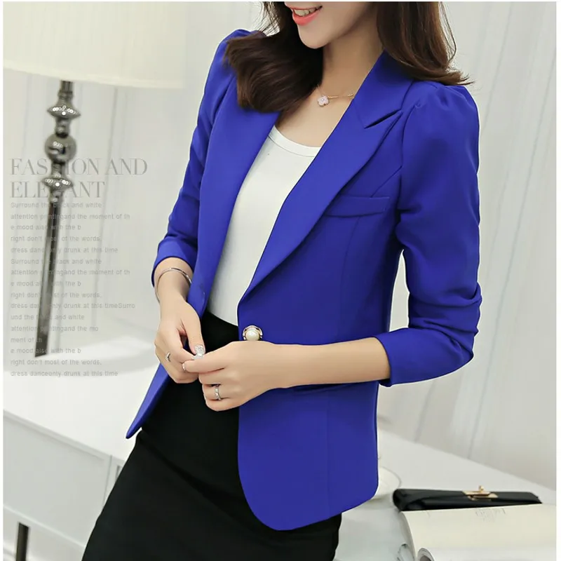 New Autumn Korean blazer Ladies Small suit coat Short paragraph Women office clothing ladies jackets and blazers slim Tops 1209 | Женская