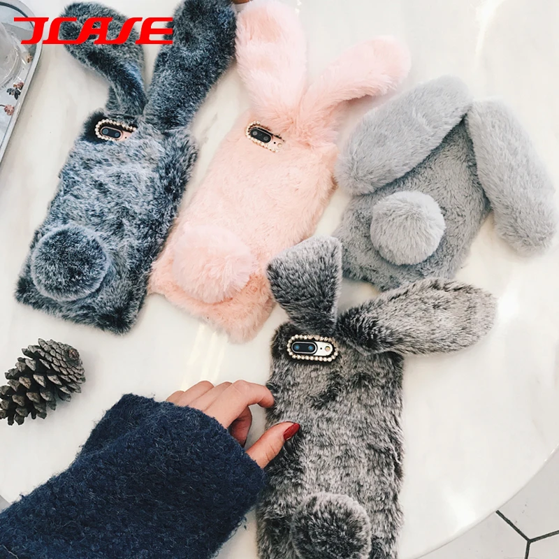 For iPhone 7 Case 3D Cute Rabbit Hairy Warm Fur Bling Rhinestone Plush Bunny Case Cover for iPhone XS 4 4S 5 5S SE 5C 6 6S 8Plus
For iPhone 7 Case 3D Cute Rabbit Hairy Warm Fur Bling Rhinestone Plush Bunny Case Cover for iPhone XS 4 4S 5 5S SE 5C 6 6S 8Plus