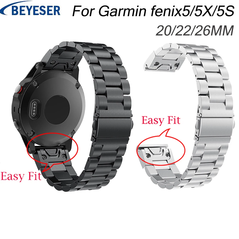 26 22 20MM Watchband Strap for Garmin Fenix 5X 5 5S 3 3HR D2 S60 GPS Watch Quick ReleaseStainless steel strip Wrist Band Straps
26 22 20MM Watchband Strap for Garmin Fenix 5X 5 5S 3 3HR D2 S60 GPS Watch Quick ReleaseStainless steel strip Wrist Band Straps