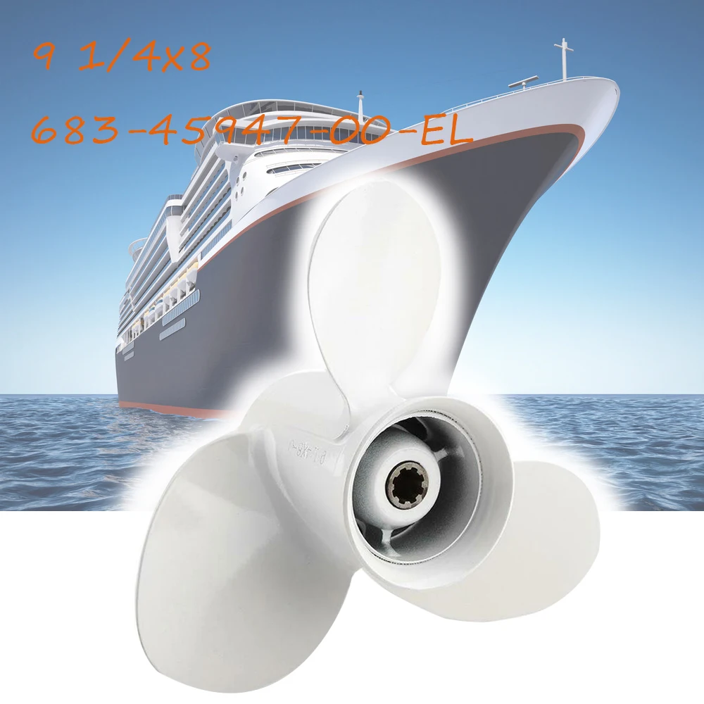 9 1/4x8-J Aluminum Alloy Outboard Propeller Universal for Yamaha 2-stroke and 4 stroke models 63V-45947-00-EL 683-45947-00-EL
9 1/4x8-J Aluminum Alloy Outboard Propeller Universal for Yamaha 2-stroke and 4 stroke models 63V-45947-00-EL 683-45947-00-EL